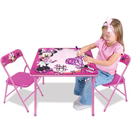 Disney Minnie Mouse Erasable Activity Table Set With Markers