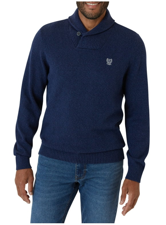 Chaps Men's Cotton Shawl Collar Twist Sweater -Sizes XS up to 4XB