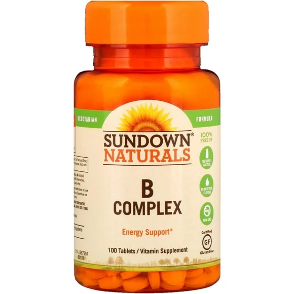 Sundown Natural Vitamin B-Complex Energy Support, 100Ct