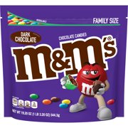M&M's 50% Cacao Dark Chocolate Candy, 19.2 oz Bag