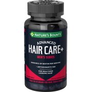 Nature's Bounty Advanced Hair Care +, Men's Series Biotin Multivitamin Supplement, 120 Count