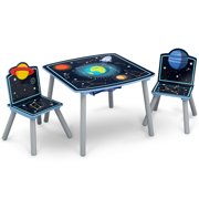 Delta Children Space Adventures Kids Wood Table and Chair Set with Storage