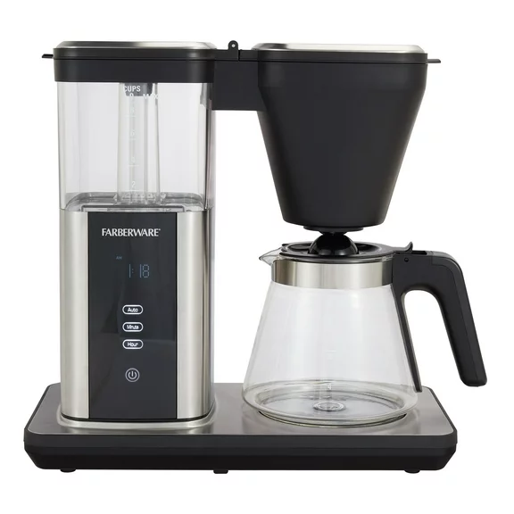 Farberware 9 Cup High Temperature Drip Coffee Maker, 1.35 Liter Capacity,Black