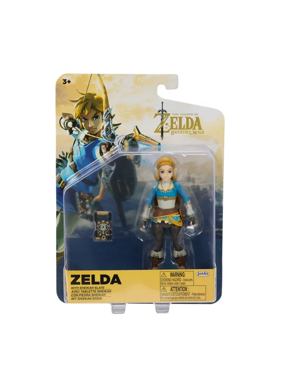 The Legend of Zelda Breath of the Wild Zelda 4 inch Action Figure with Sheikah Slate
