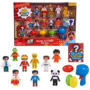 Ryan's World Deluxe Mystery Fig Set, 14 Pieces Include Surprise Ultra Rare Fig and an Egg Blaster, Toys for Kids