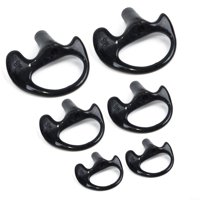 6pcs Two Ways Radio Ear Mold Earpiece Insert Acoustic Tube Replacement Earbud