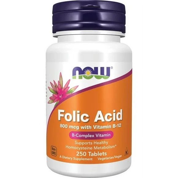 NOW Foods - Folic Acid - 250 Tablets
