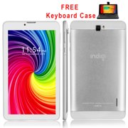 indigi 7inch factory unlocked 3g smartphone 2-in-1 phablet android 4.4 kitkat tablet pc w/ wifi + keycase included