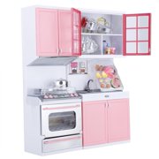 Kitchen Playing House, Tebru Mini Kitchen Pretend Role Play Toy Set Funny Kitchenware Playing House Gifts for Kids Girls, Kitchen Role Play Toys