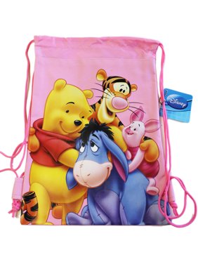 Disney's Friends Forever Pink Colored Kids Drawstring Backpack