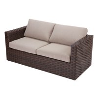 Better Homes & Gardens Harbor City Patio Loveseat with Beige Cushions