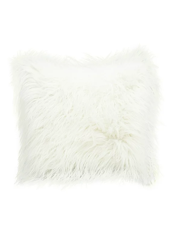 Daxin Super Soft Plush Pillow Nordic Posh Style Mongolian Faux Fur Throw Home Decor