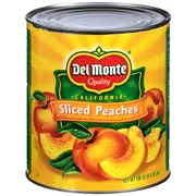 Del Monte California Sliced Peaches, 106 oz