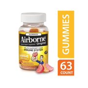 Airborne Immune Support Gummy with 1000mg, Minerals, and Herbs 63 Count (2 Pack)