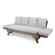 image 8 of Othello Outdoor Grey Finished Acacia Wood Daybed with Water Resistant Cushions