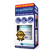 Lipozene Mega Bottle Maximum Strength Weight Loss Supplement, 1500 mg, 120 Capsules