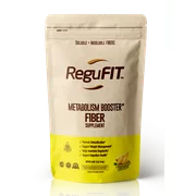 Regufit Daily Fiber Metabolism Booster Supplement for Weight Loss and Digestive Health Support Soluble Prebiotic and Insoluble Fiber Powder, 1 lb. 16 oz, Pineapple Flavor, Kosher