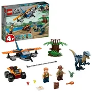 LEGO Jurassic World Velociraptor: Biplane Rescue Mission 75942 Dinosaur Toy for Preschool Kids (101 Pieces)