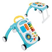 Baby Einstein Musical Mix N Roll 4-in-1 Push Walker, Activity Center, Toddler Table and Floor Toy for 6 months+