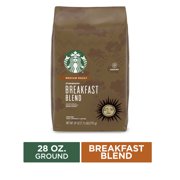 Starbucks Medium Roast Ground Coffee  Breakfast Blend  100% Arabica  1 bag (28 oz.)