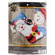 Bucilla Felt Applique 18" Holiday Stocking Kit - Hello Santa