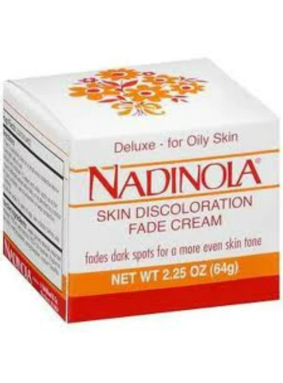 Nadinola Deluxe Skin Discoloration Fade Cream for Oily Skin, 2.25 oz