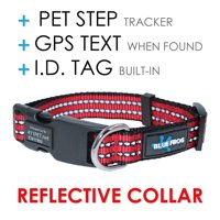 Blue Frog Track N Guard Protective GPS Tracking Dog Collar, Red, Large
