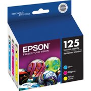 Epson 125 Standard-capacity Color Multi-Pack Ink Cartridges