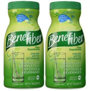 2 Pack | Benefiber Daily Prebiotic Fiber Supplement Powder for Digestive Health, Unflavored  (190 servings)