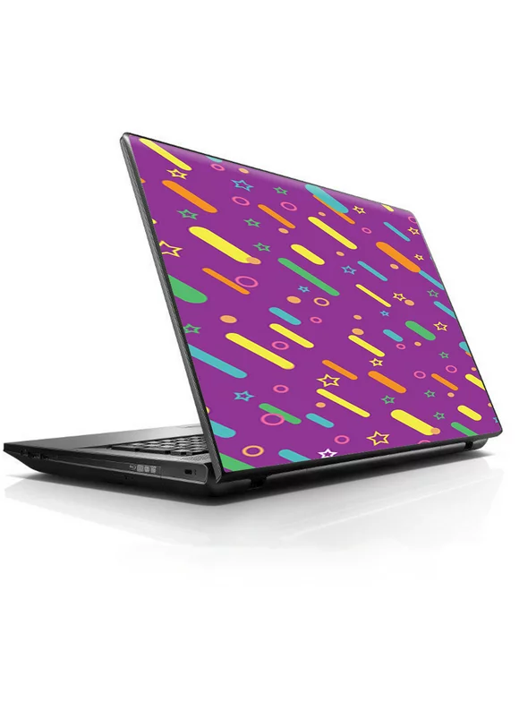 Laptop Notebook Universal Skin Decal Fits 13.3" to 15.6" / Purple Girly Sprinkles Cupcake