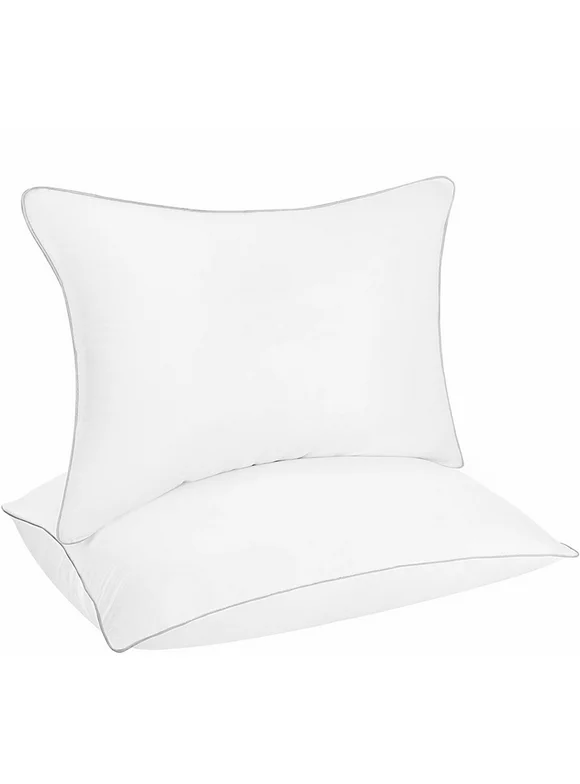 Casa Platino Bed Pillows for Sleeping Standard Size Set of 2, Soft fluffy and Great Support Comfortable Hotel Cooling Pillows 2 Pack