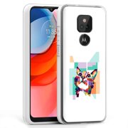 TalkingCase Clear Phone Case Cover Motorola Moto G Play 2021,Moto G Play,3D Cat Print,Light,Flexible,ProtectUSA