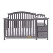 Kali 4-in-1 Convertible Crib and Changer, Gray