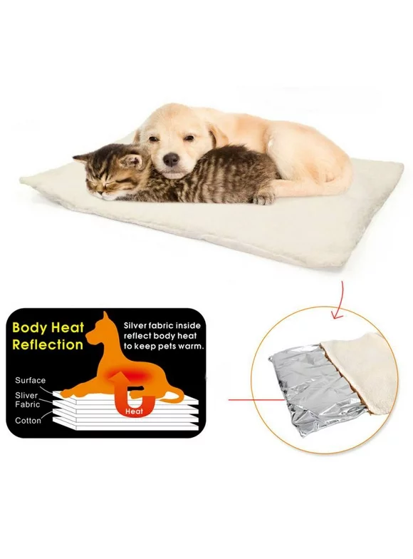 Pet Dogs Self Heating Mats, Pet Winter Warm Supplies Heating Pad Cat Dogs Durable Waterproof Warming Mat, Self Warming Cat Pet Bed Heating Pad