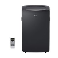 LG 14,000 BTU 115-Volt Portable Air Conditioner with Heat and LCD Remote, Black, Certified Refurbished
