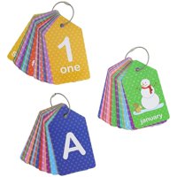 3-Pack First Words (Alphabet  Numbers) Flash Cards for Infants and Preschoolers