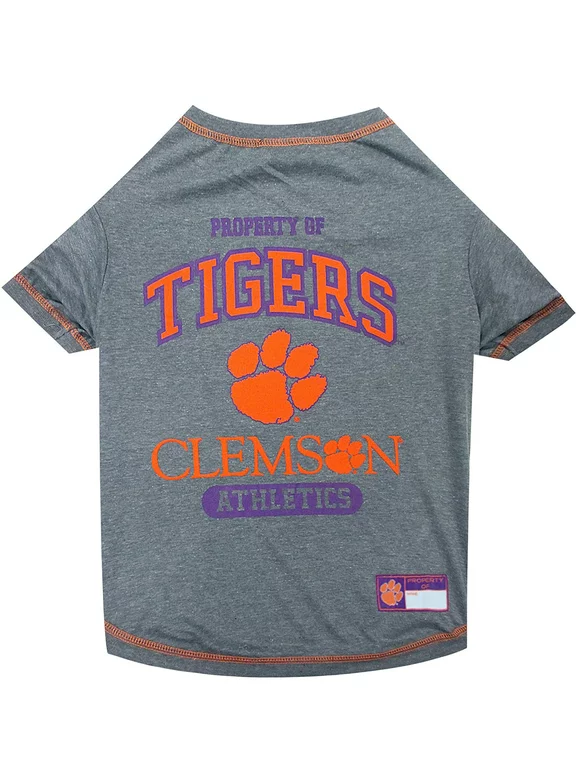 Pets First Collegiate Clemson Tigers Pet Dog T-Shirt in 5 Sizes - Medium