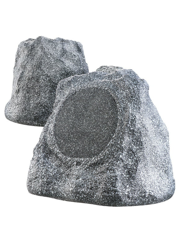 OSD 6.5" Grey High Fidelity Outdoor Rock Speaker 150W Weather Resistant Passive Stereo Pair RS670