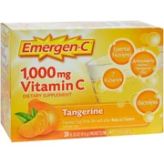 Emergen-C Vitamin C Tangerine Flavored Drink Mix 30 Packets, 0.33 oz (Pack of 4)