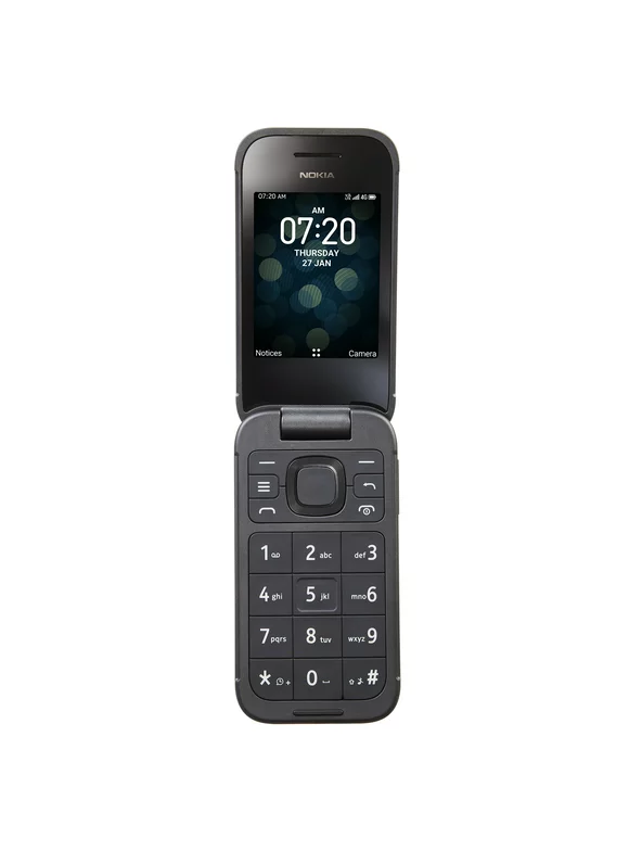 Tracfone Nokia 2760 Flip, 4GB, Black- Prepaid Feature Phone [Locked to Tracfone Wireless]