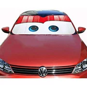 JosLiki Car Windshield Sunshade Cartoon Eyes Front Auto Sun Shield Shade Visor Vehicle Accessories Black