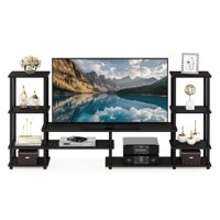 Furinno Grand Entertainment Center Turn-N-Tube, Multiple Finishes