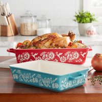 The Pioneer Woman Mazie 2-Piece Rectangle Baker Set