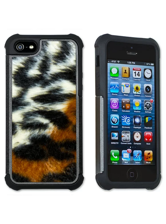 Apple iPhone 6 Plus / iPhone 6S Plus Cell Phone Case / Cover with Cushioned Corners - Multi Color Leopard