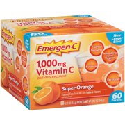 Emergen-c drink mix, super orange 1000mg packets, 60ct