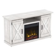 Classic Flame Terryville White TV Stand for TVs up to 55" with Electric Fireplace, Multiple Finishes