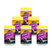 ArmorAll Clean-Up Multi-Surface Car Interior Dirt & Dust Cleaner, 15 Wipes 6-Pack
