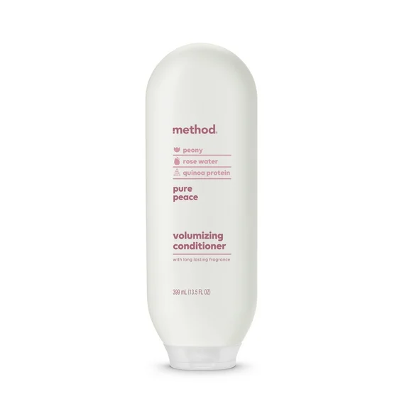 Method Pure Peace Volumizing Conditioner with Peony, Rose Water and Quinoa Portein, 13.5 Fluid Ounces
