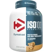 Dymatize ISO100 Hydrolyzed Whey Isolate Protein Powder, Peanut Butter, 5 lb