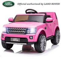 Electric Cars Motorized Vehicles for Girls Boys, 12V Land Rover Discovery Kids Ride On Car Truck with Remote Control, Battery Powered Cars Vehicle Christmas Gifts with Front Storage Box, Pink, Q16351